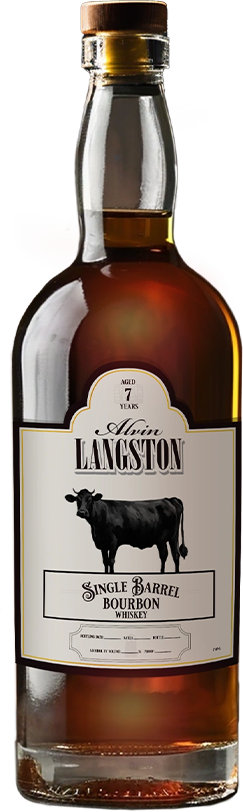 Alvin Langston Single Barrel Bourbon bottle
