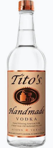 Tito’s Handmade Vodka bottle